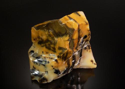 Common Opal<br />Virgin Valley, Humboldt County, Nevada, USA<br />6.8 x 6.1 x 3.2 cm<br /> (Author: Michael Shaw)