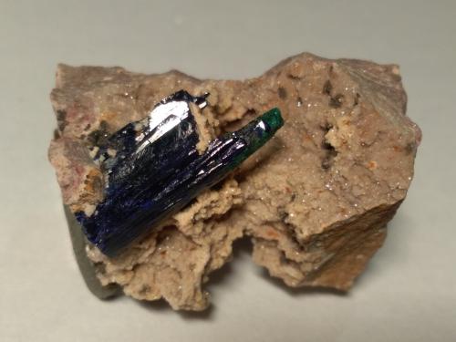 Azurite, Malachite<br />Kerrouchen, Khénifra Province, Beni Mellal-Khenifra Region, Morocco<br />40 x 40 mm<br /> (Author: Sante Celiberti)