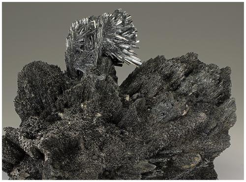 Berthierite, Stibnite, Tetrahedrite<br />Herja Mine, Chiuzbaia, Baia Sprie, Maramures, Romania<br />16 cm x 14 cm x 7 cm<br /> (Author: silvia)