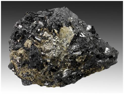 Tetrahedrite, Sphalerite, Pyrite<br />Mundo Nuevo mining area, Mundo Nuevo, Huamachuco, Sánchez Carrión Province, La Libertad Department, Peru<br />14 cm x 10 cm x 6 cm<br /> (Author: silvia)