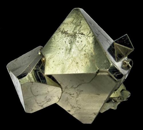 Pyrite
Mina Huanzala, Huallanca, Dos de Mayo, Huánuco, Peru
52 mm x 47 mm x 45 mm

With black background (Author: Carles Millan)