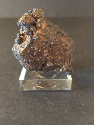 Goethita (pseudomórfica de pirita)<br />Rocca Speron, San Lorenzo, Valdieri, Cuneo Province, Piedmont (Piemonte), Italy<br />46 x 43 mm<br /> (Autor: Sante Celiberti)