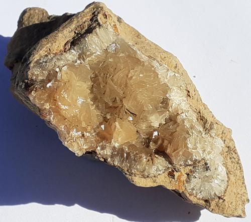Calcite<br />Kamsdorf, Unterwellenborn, Saalfeld-Rudolstadt District, Thuringia/Thüringen, Germany<br />10 x 7 cm<br /> (Author: Volkmar Stingl)