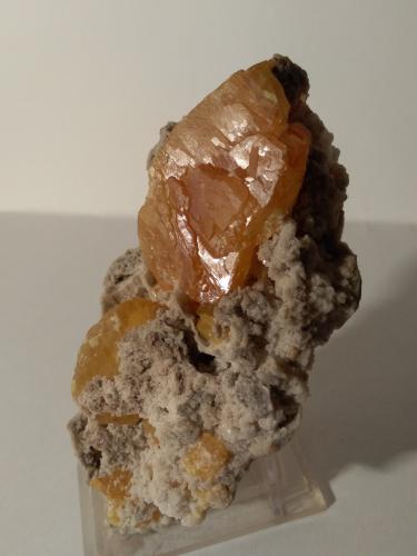 Sulphur<br />Cianciana Mines, Cianciana, Agrigento (Girgenti) Province, Sicily, Italy<br />13,5 x 6,5 cm<br /> (Author: Sante Celiberti)