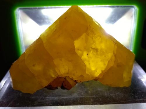 Sulphur<br />Racalmuto Mine, Racalmuto, Agrigento (Girgenti) Province, Sicily, Italy<br />65 x 35 mm<br /> (Author: Sante Celiberti)