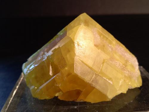 Sulphur<br />Racalmuto Mine, Racalmuto, Agrigento (Girgenti) Province, Sicily, Italy<br />65 x 35 mm<br /> (Author: Sante Celiberti)