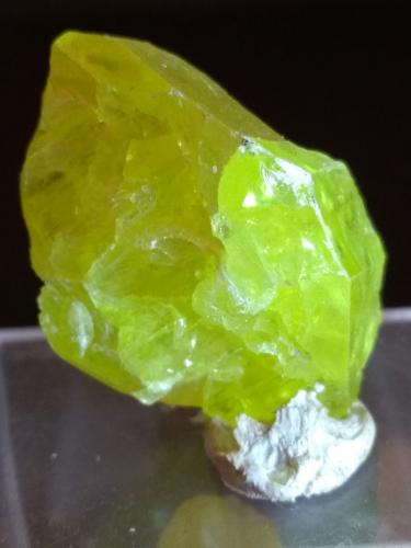 Sulphur<br />Cozzo Disi Mine, Casteltermini, Agrigento (Girgenti) Province, Sicily, Italy<br />30 x 22 mm<br /> (Author: Sante Celiberti)