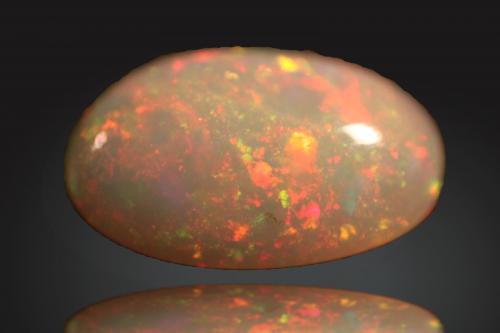 Opal<br />Tsehay Mewcha, Wegeltena, Delanta District, Semien Wollo Zone (North Wollo Zone), Amhara Region, Ethiopia<br />16 mm x 10 mm x 6 mm<br /> (Author: Firmo Espinar)