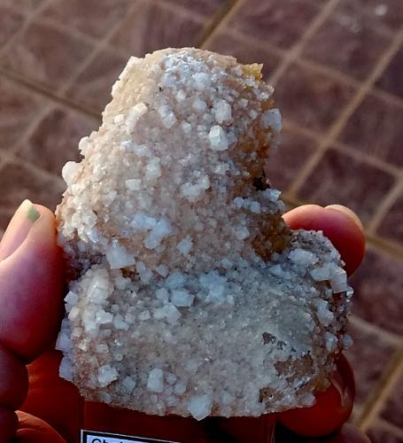 'Chabazite' and Calcite<br />Sultepa Quarry, Tainhas, Cambará do Sul, Rio Grande do Sul, Brazil<br />8 x 5 x 4 cm<br /> (Author: Anísio Cláudio)