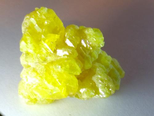 Sulphur<br />Cozzo Disi Mine, Casteltermini, Agrigento (Girgenti) Province, Sicily, Italy<br />38 x 32 mm<br /> (Author: Sante Celiberti)