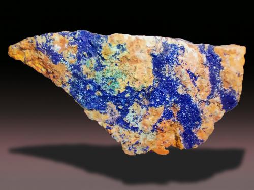 Azurite<br />Reformada Mine, El Pinar de Bédar, Bédar, Comarca Levante Almeriense, Almería, Andalusia, Spain<br />115 mm x 68 mm x 75 mm<br /> (Author: Firmo Espinar)