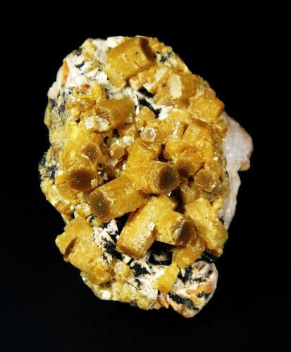 Vanadinita (variedad vanadinita arsenical)<br />Zona minera Touissit, Distrito Touissit, Provincia Jerada, Región Oriental, Marruecos<br />5 x 4 cm.<br /> (Autor: Antonio P. López)