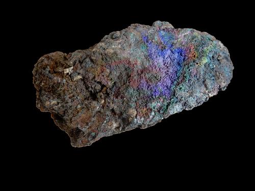 Goethite with Cerussite<br />San Valentín open pit, Sancti Espíritu, Sierra Minera de Cartagena-La Unión, La Unión, Comarca Campo de Cartagena, Region of Murcia (Murcia), Spain<br />130 mm x 70 mm x 50 mm<br /> (Author: Dany Mabillard)