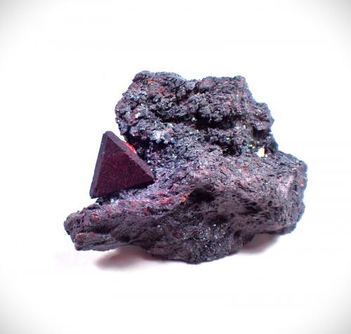 Zunyite, Hematite<br />Diapiro Qalat-e Payeen, Bandar Abbas, Distrito Central, Condado Bandar Abbas, Provincia Hormozgan, Irán<br />51 mm x 38 mm<br /> (Author: Don Lum)