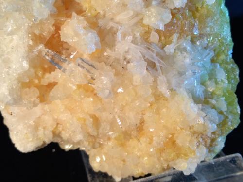 Celestine, Sulphur, Calcite<br />Mina La Grasta, Delia, Provincia Caltanissetta, Sicilia, Italia<br />11,5 x 9 cm<br /> (Author: Sante Celiberti)