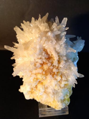 Celestine, Sulphur, Calcite<br />Mina La Grasta, Delia, Provincia Caltanissetta, Sicilia, Italia<br />11,5 x 9 cm<br /> (Author: Sante Celiberti)