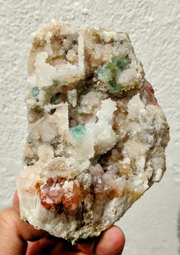 Cuarzo perimórfico de Galena, Fluorita<br /><br />11,5 x 8,0 x 7,3 cm<br /> (Autor: carles)