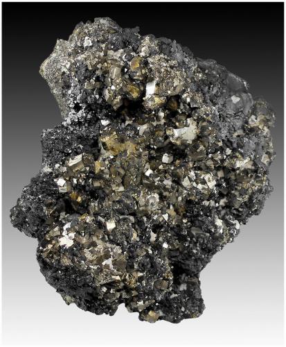 Chalcopyrite, Galena, Sphalerite and Pyrite<br />Turt Mine, Turt, Negresti-Oas, Oas Mountains, Satu Mare, Romania<br />14 cm x 11 cm x 5 cm<br /> (Author: silvia)