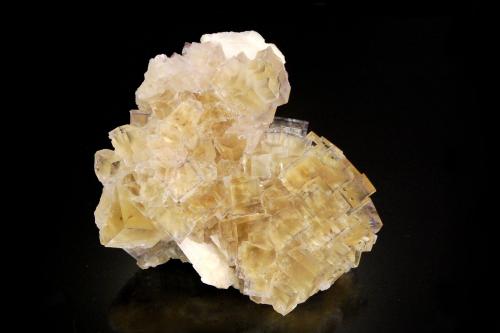 Fluorite<br />La Barre Mine, Saint-Jacques-d'Ambur, Pontgibaud, Saint-Ours, Riom, Puy-de-Dôme Department, Auvergne-Rhône-Alpes, France<br />6.1 x 5.5 x 2.4 cm<br /> (Author: Michael Shaw)