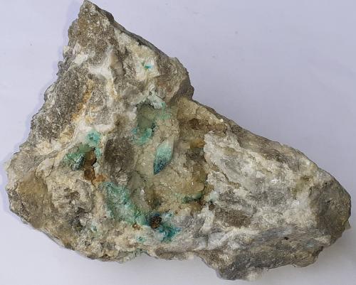 Calcite, Malachite, Dolomite<br />Ringenwechsel Mining District, Troi, District Schwaz, Inn Valley, North Tyrol, Tyrol/Tirol, Austria<br />10 x 7 cm<br /> (Author: Volkmar Stingl)