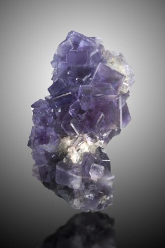 Fluorita<br />Coquera del Liso, La Cabaña, Valdelmar, zona minera de Berbes, Berbes, Ribadesella, Comarca Oriente, Principado de Asturias (Asturias), España<br />15cm de alto, cristales de hasta 2.5cm.<br /> (Autor: Raul Vancouver)