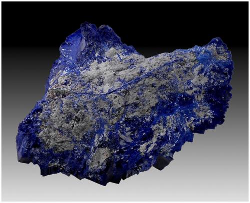 Azurite<br />Milpillas Mine, Cuitaca, Municipio Santa Cruz, Sonora, Mexico<br />90 mm x 70 mm x 40 mm<br /> (Author: silvia)