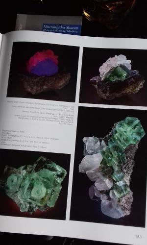 Page 153 with fluorite specimens of the Xianghualing/Xianghuapu area - the page that turned out to be a special one for me (Author: Tobi)