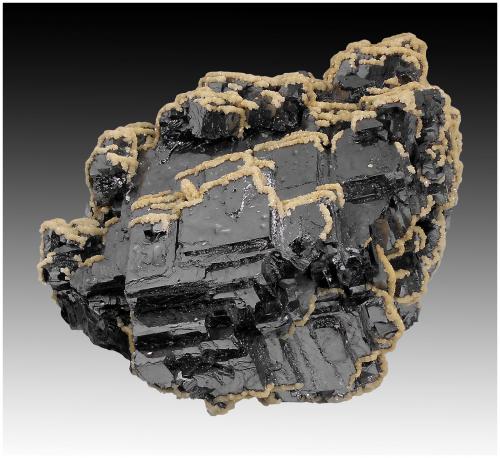 Galena, Calcite<br />Krushev dol Mine, Madan mining area, Rhodope Mountains, Smolyan Oblast, Bulgaria<br />140 mm x 110 mm x 100 mm<br /> (Author: silvia)