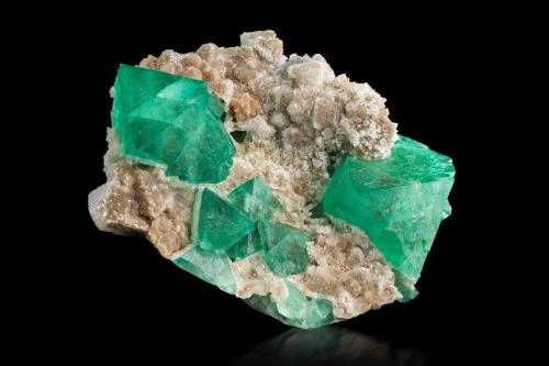 Fluorite<br />Riemvasmaak, Orange river area, Kakamas, ZF Mgcawu District, Northern Cape Province, South Africa<br />17 x 7 x 16.5 cm / main crystal: 8.4 cm<br /> (Author: MIM Museum)