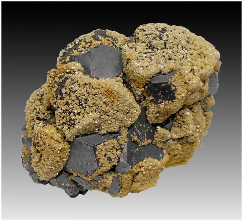 Galena with Dolomite (variety Fe-bearing dolomite)<br />Turt Mine, Turt, Negresti-Oas, Oas Mountains, Satu Mare, Romania<br />110 mm x 80  mm x 60 mm<br /> (Author: silvia)