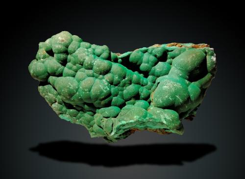 Malachite<br />L'Etoile du Congo Mine, Lubumbashi (Elizabethville), Katanga Copper Crescent, Haut-Katanga (Shaba), Democratic Republic of the Congo (Zaire)<br />74 mm x 43 mm x 36 mm<br /> (Author: Firmo Espinar)