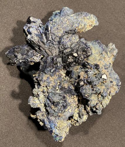 Azurite<br />Tsumeb Mine, Tsumeb, Otjikoto Region, Namibia<br />123 mm X 110 mm X 63 mm<br /> (Author: Robert Seitz)