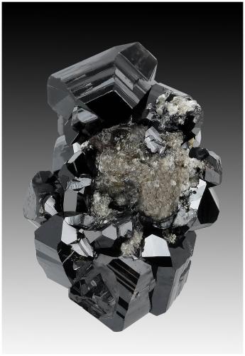 Cassiterite, Muscovite, Pyrite<br />Minas da Panasqueira, Aldeia de São Francisco de Assis, Covilhã, Castelo Branco, Cova da Beira, Centro, Portugal<br />35 mm x 25 mm x 15 mm<br /> (Author: silvia)