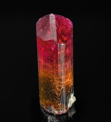 Elbaite<br />Malkhan (Malchan), Krasnyi Chikoy, Zabaykalsky Krai, Russia<br />5.1 x 2.0 cm<br /> (Author: am mizunaka)