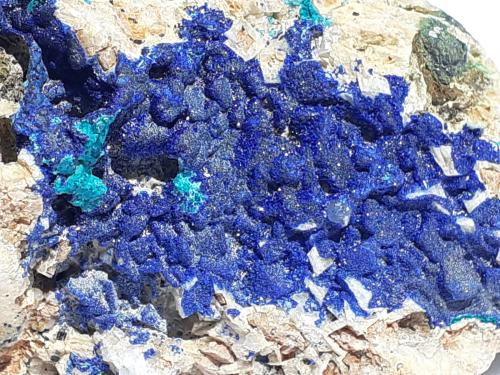 Azurite, Malachite, Dolomite,Tetrahedrite series<br />Ringenwechsel Mining District, Troi, District Schwaz, Inn Valley, North Tyrol, Tyrol/Tirol, Austria<br />7 x 5 cm<br /> (Author: Volkmar Stingl)