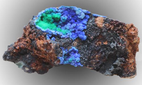 Azurita<br />Mina Previsión, Barranco de los Cocones, Fiñana, Comarca Los Filabres-Tabernas, Almería, Andalucía, España<br />30 x 15 x 15 mm<br /> (Autor: José Luis Zamora)