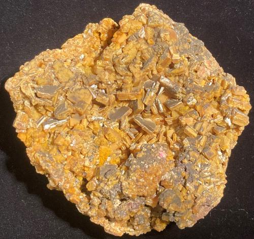 Wulfenite<br />Meica (Miess), Meica Municipality, Carinthia Region, Slovenia<br />130 mm X 128 mm X 60 mm<br /> (Author: Robert Seitz)