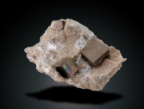 Pyrite<br />Ampliación a Victoria Mine, De Alcarama Range, Navajún, Comarca Cervera, La Rioja, Spain<br />45 mm x 32 mm x 30 mm<br /> (Author: Firmo Espinar)
