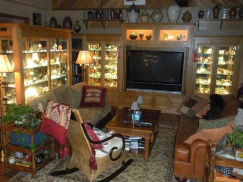 cabinets all lit up. (Author: Gail)