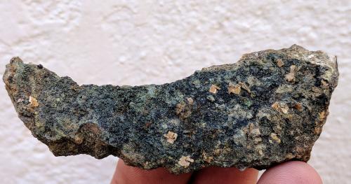 Bassetita<br />Los Ratones Mine, Albalá, Mancomunidad Sierra de Montánchez, Cáceres, Extremadura, Spain<br />6,60 x 2,30 x 1,80 cm<br /> (Autor: carles)