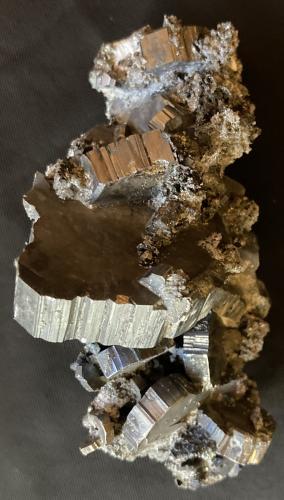 Bournonite<br />Mina Víboras, Machacamarca, Distrito Machacamarca, Provincia Cornelio Saavedra, Departamento Potosí, Bolivia<br />93 mm X 58 mm X 50 mm<br /> (Author: Robert Seitz)