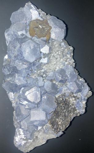 Galena, Quartz, Sphalerite, Pyrite<br />Palomo Mine, Castrovirreyna Province, Huancavelica Department, Peru<br />212 mm X 130 mm X 55 mm<br /> (Author: Robert Seitz)