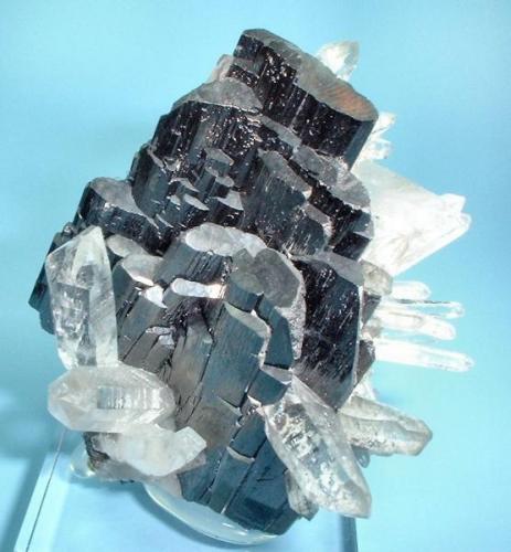 Ferberite, quartz
Yaogangxian Mine, Yizhang Co., Chenzhou Prefecture, Hunan Province, China
60 mm x 45 mm (Author: Carles Millan)