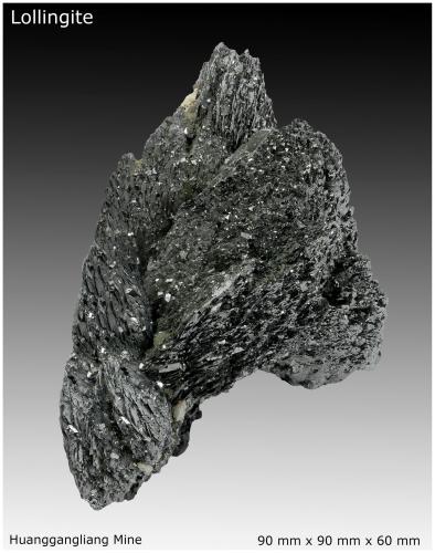 Lollingite, Arsenopyrite, Dolomite, Calcite, Magnetite and Fluorite.<br />Huanggang Mines, Hexigten Banner (Kèshíkèténg Qí), Chifeng (Ulanhad), Inner Mongolia Autonomous Region, China<br />90 mm x 90 mm x 60 mm<br /> (Author: silvia)