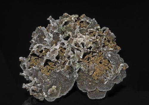 Quartz, Chalcopyrite<br />Casteel Mine, Bixby, Viburnum Trend District, Iron County, Missouri, USA<br />8.5 x 7.5 cm<br /> (Author: am mizunaka)