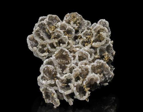 Quartz, Chalcopyrite<br />Casteel Mine, Bixby, Viburnum Trend District, Iron County, Missouri, USA<br />8.5 x 7.5 cm<br /> (Author: am mizunaka)