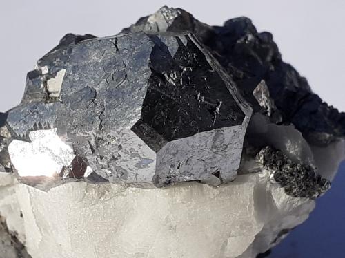 Skutterudite<br />Mina Bouismas, Agdz, distrito minero Bou Azzer, Provincia Zagora, Región Drâa-Tafilalet, Marruecos<br />4,5 x 3,5 cm<br /> (Author: Volkmar Stingl)