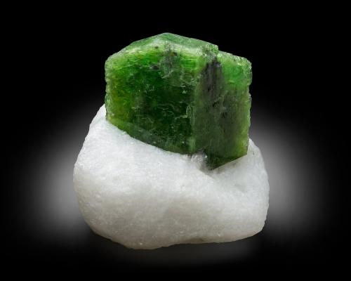 Pargasite<br />Luc Yen, Yenbai Province, Vietnam<br />8 x 6 x 7 cm / main crystal: 6.5 cm<br /> (Author: MIM Museum)