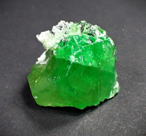 Tsavorite (Garnet Group), Diopside<br />Merelani, Montes Lelatema, Distrito Simanjiro, Región Manyara, Tanzania<br />21 mm x 20 mm<br /> (Author: Don Lum)