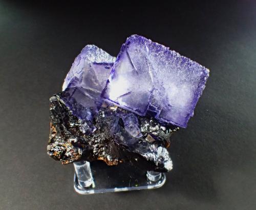 Fluorite, Sphalerite, Calcite<br />Elmwood Mine, Carthage, Central Tennessee Ba-F-Pb-Zn District, Smith County, Tennessee, USA<br />91 mm x 73 mm x 65 mm<br /> (Author: Don Lum)